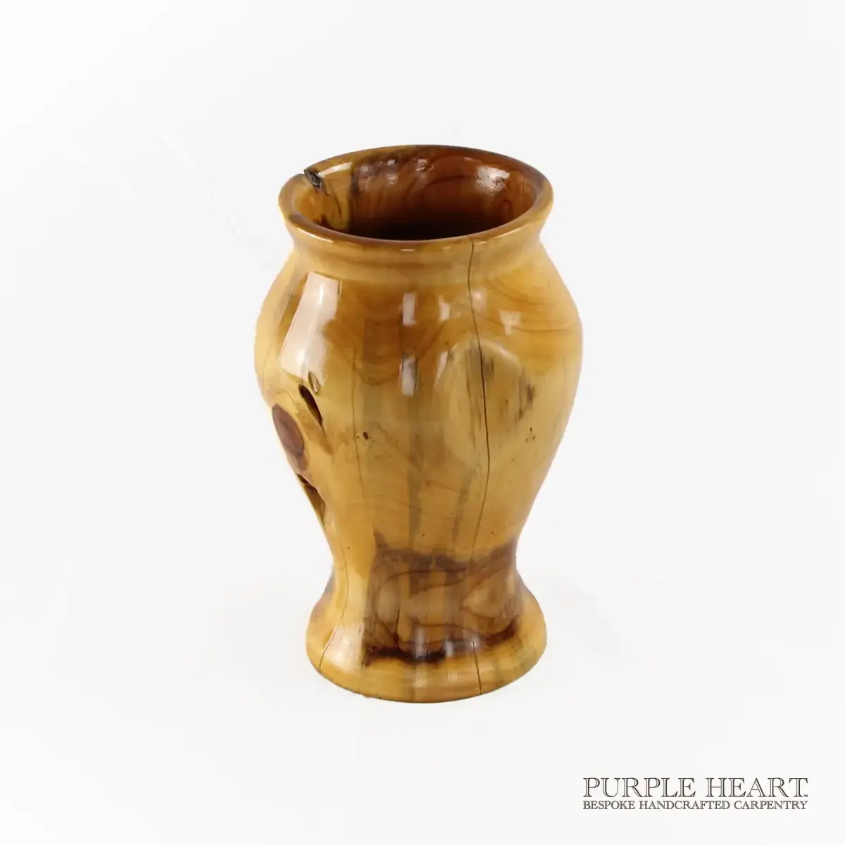 Yew Tree Wood Dried Flower Vase - Image 2