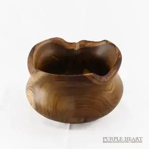 Rustic Laburnum Wood Bowl
