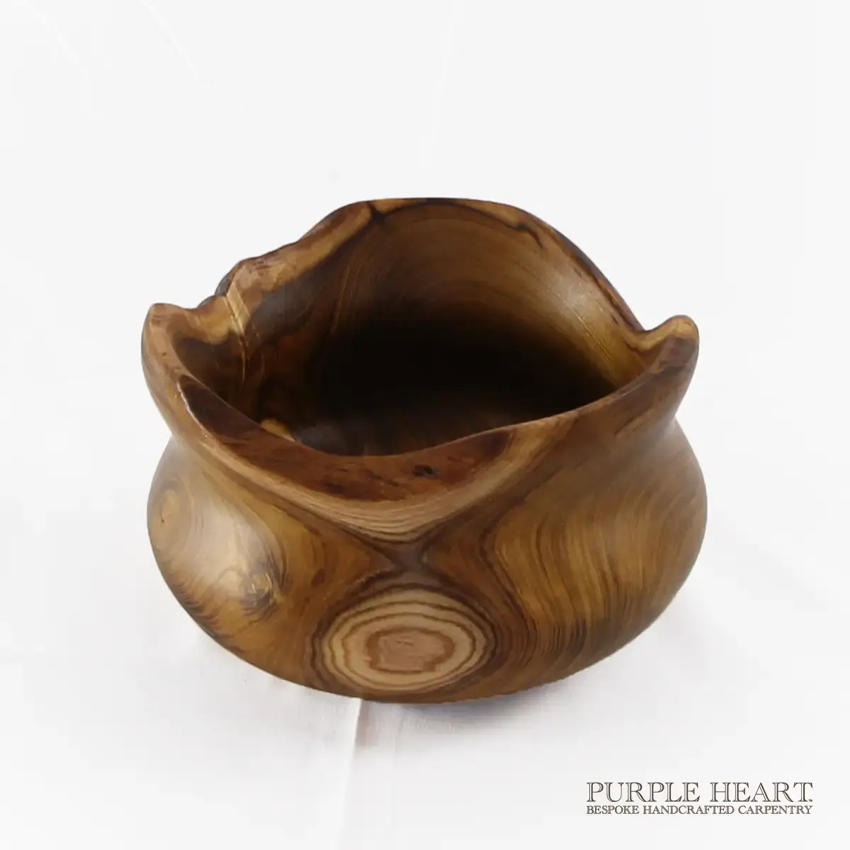 Rustic Laburnum Wood Bowl - Image 4