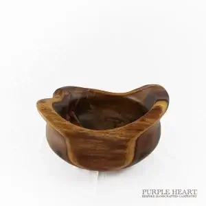Rustic Laburnum Wood Bowl