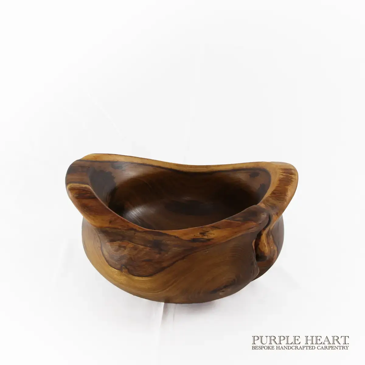 Rustic Laburnum Wood Bowl - Image 3