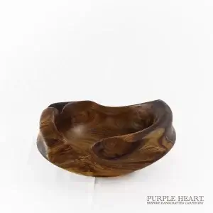 Rustic Laburnum Wood Bowl