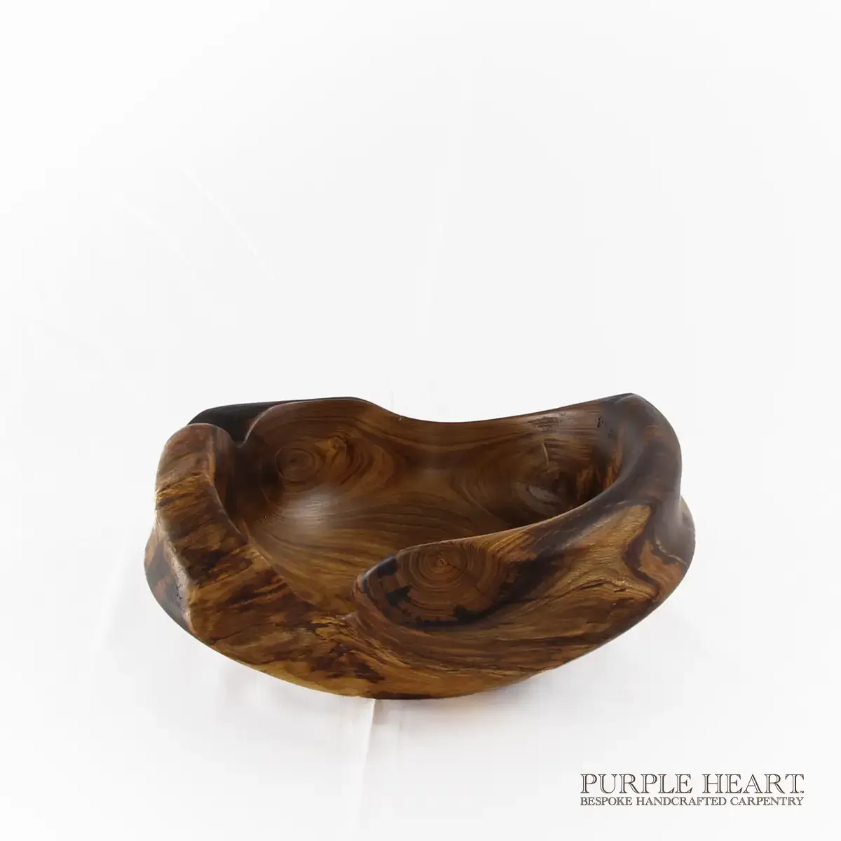 Rustic Laburnum Wood Bowl