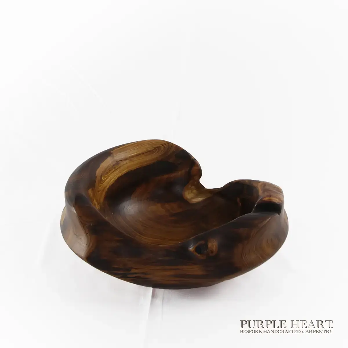 Rustic Laburnum Wood Bowl - Image 4