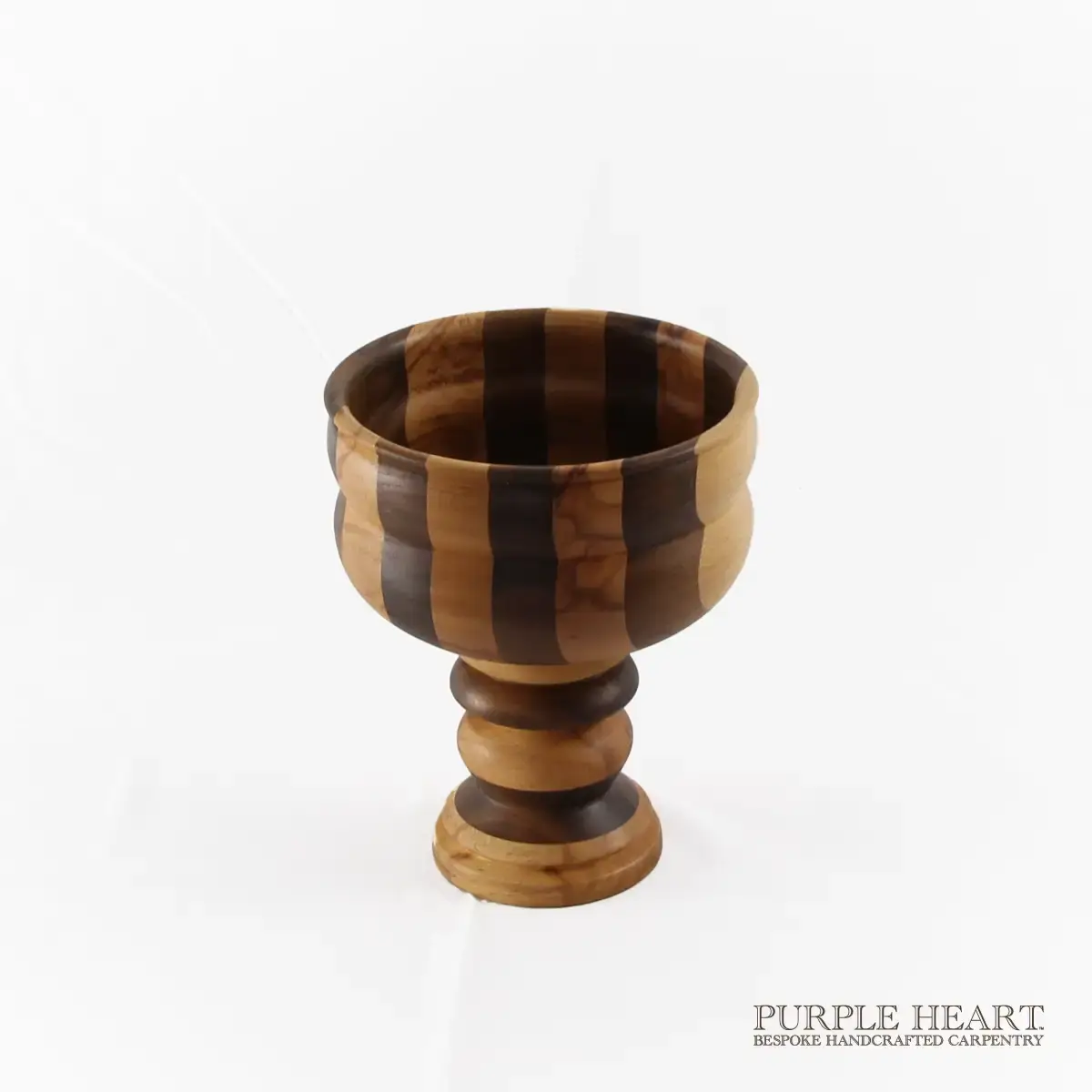 Walnut & Cherry Wood Chalice (Striped)