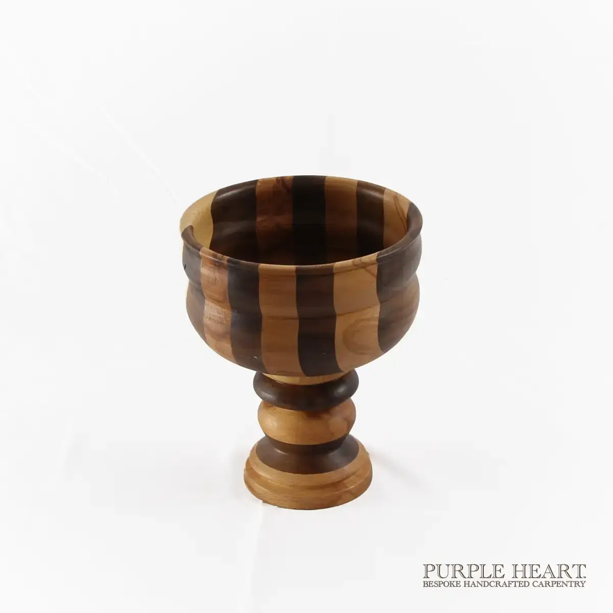 Walnut & Cherry Wood Chalice (Striped) - Image 4