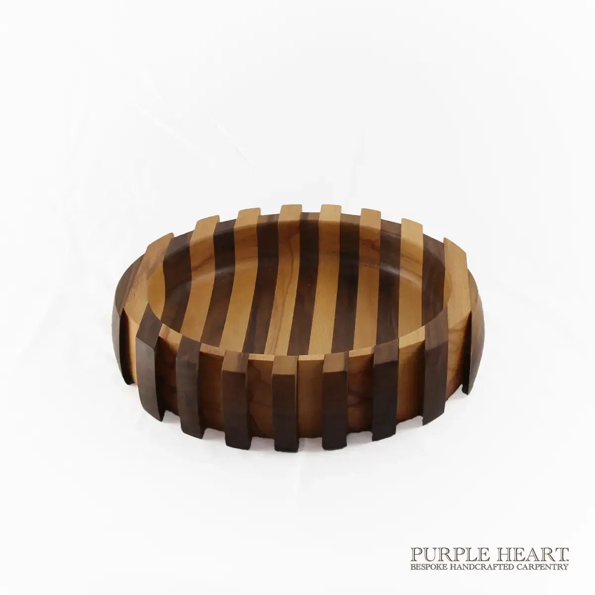 Walnut & Cherry Wood Bowl - Image 2