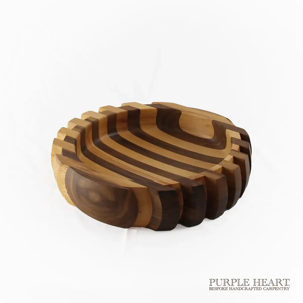 Walnut & Cherry Wood Bowl - Image 3