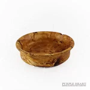 Modern Spalted Silver Birch Wood Bowl