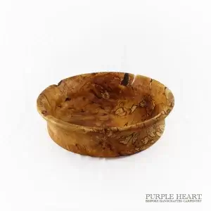 Alternative view of Modern Spalted Silver Birch Wood Bowl