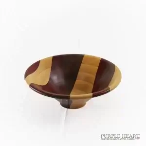 Alternative view of Walnut, Cherry & Puka "Crazy Twin" Wood Bowl