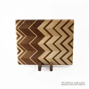 Alternative view of Walnut and Cherry Wood Chopping Board