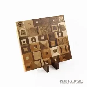 Thick Abstract Parquet Wooden Chopping Board