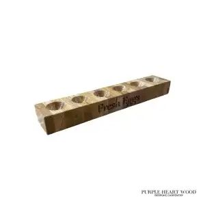 Alternative view of Personalised Wooden Egg Tray