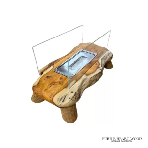 Personalised Wooden Portable Tabletop Fire Pit