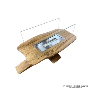 Personalised Wooden Portable Tabletop Fire Pit